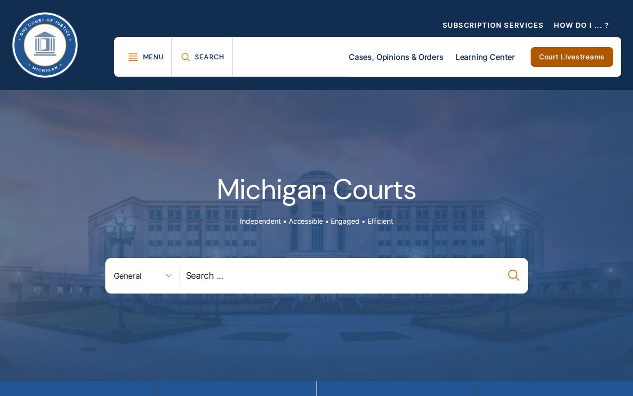 Ingham County court docket Michigan Courts homepage
