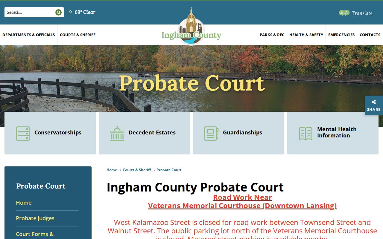 Mason court docket Probate WebTCS notice
